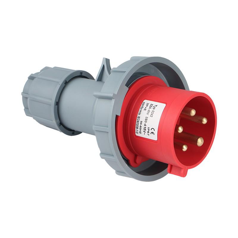 IP67 Waterproof Industrial Aviation Plug Socket, 16A/32A, 3-core, 4-wire, 5-pin Male Female Connector, Non-Explosion Proof