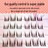 Yue Jiao Night Cat Elf Eyelashes - Natural, Segmented, Single Cluster Lashes for a Photogenic Cat Ear Look.