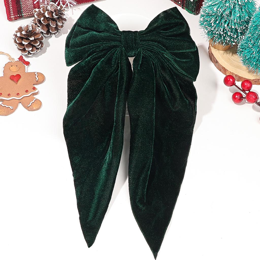 Large Red Satin Hair Bows, Clips, and Barrettes - Hair Accessories for Women, Christmas Gift