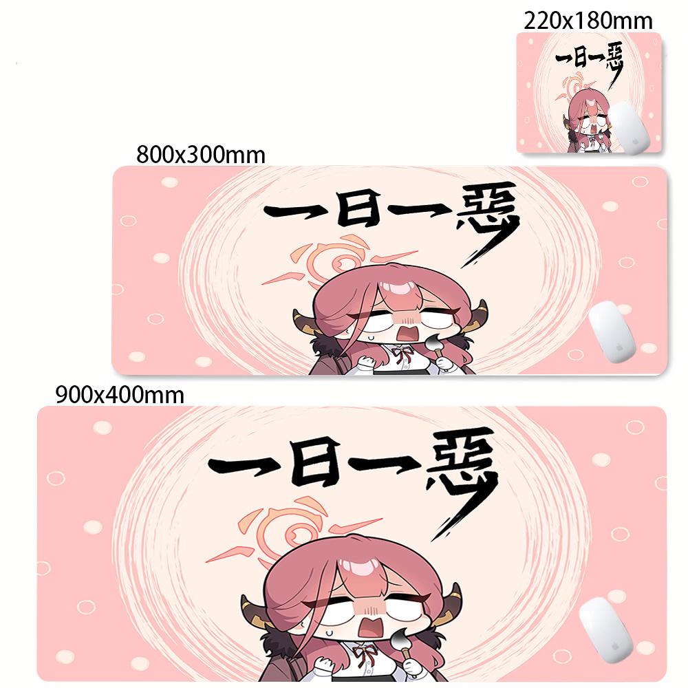 Cute Girl Mouse Pad Anime Blue Archive Kawaii Mousepad Laptop Pc Desk Mat Gamer Mats Large Mousepad NonSlip Keyboard Mouse Mat