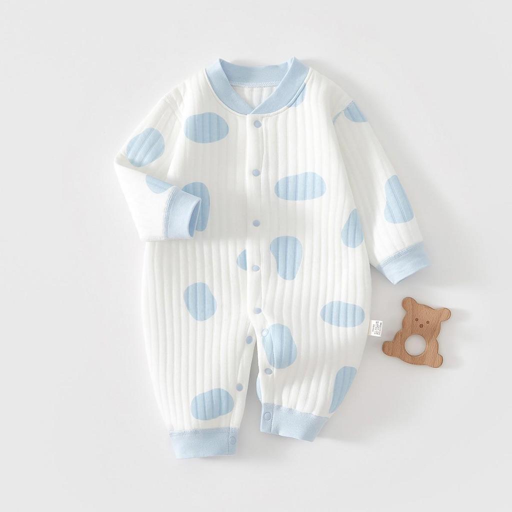 Quilted Baby Jumpsuit: Warm Winter Romper & Thicken Air Cotton Pajamas