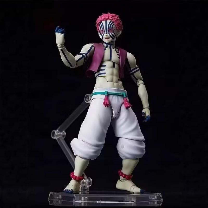 Figma Sp-146 Demon Slayer Akaza Twelve Kizuki Action Figure Collectible Model For Anime Fans Collection Statue Toys Boys Gifts
