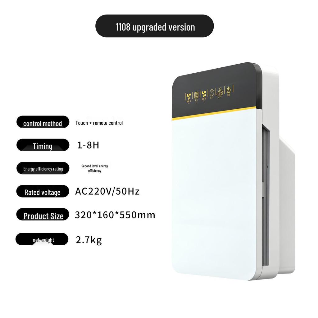Medical Grade Air Purifier for Formaldehyde and Smoke Removal with Negative Ions for Home Use