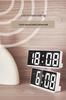 Minimalist Dual Alarm LED Clock - Large Screen Digital Bedroom Bedside Korean Style (6628)