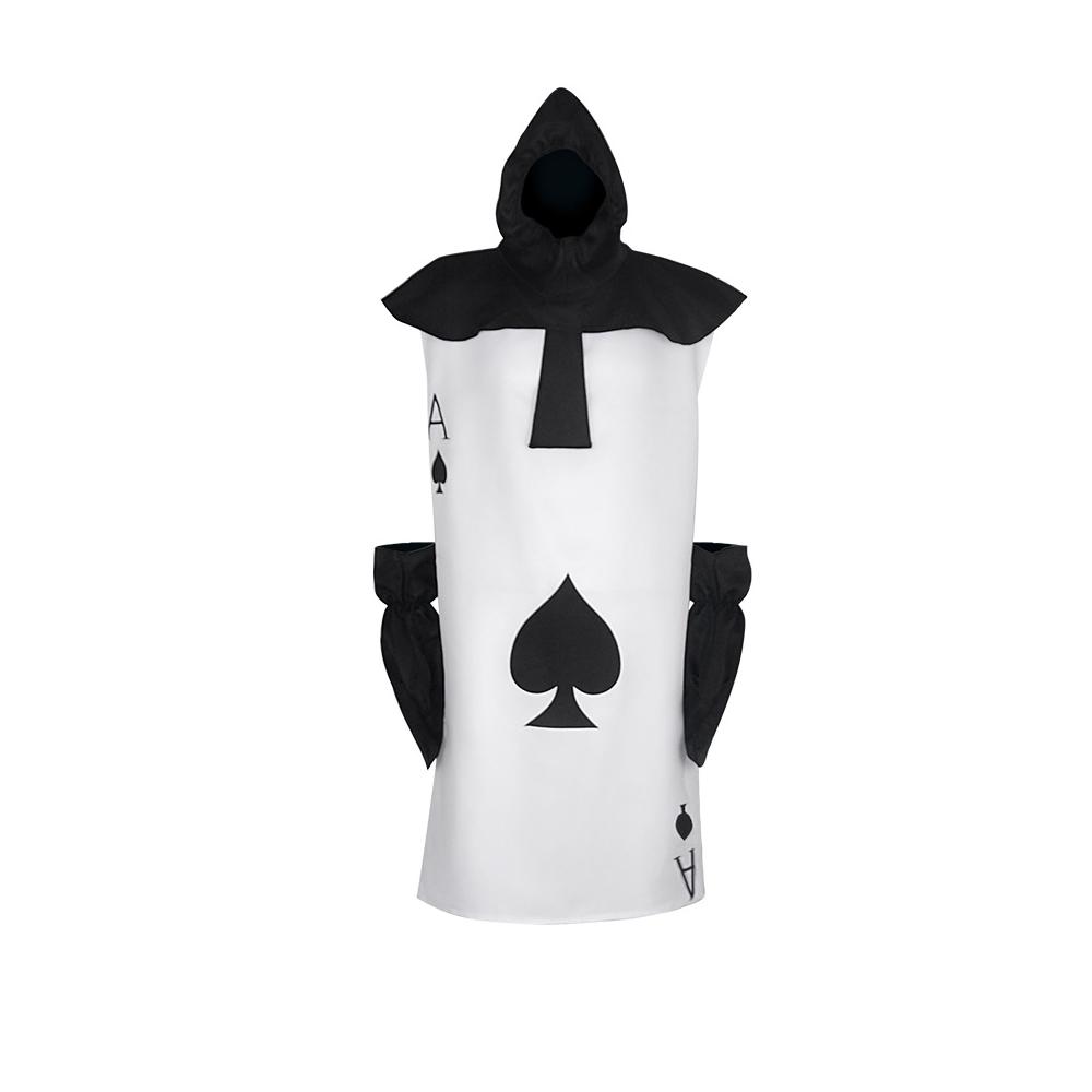 Alice Story Card Soldier Cosplay Costume Playing Card Outfit for Adults Red and Black Halloween Party
