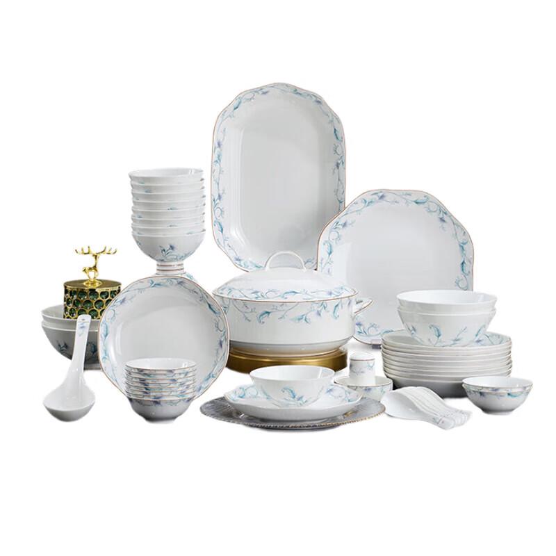 Tang Hui 50-Piece Bone China Dinnerware Set