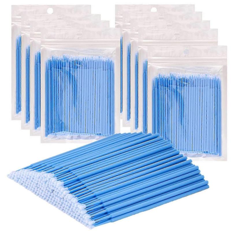 1000 Pieces Disposable Micro Brushes Cotton Swab Brushes For Eyelash Extensions Cleaning-1