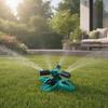 3-Arm Lawn Sprinklern, Automatic 360-Degree Rotating Garden Sprinkler, Large Coverage Area Sprinkler for Yard Outdoor Irrigation Kids Pets Water Fun
