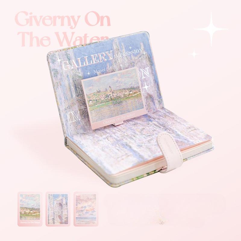 RosyPosy Soft Elegant Oil Painting Wind Magnetic Buckle Book Handmade Materials Student Supplies Color Inner Page Notebook