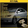 Door Handle Set For 2003-2008 Toyota Corolla Plastic Beige 2-Pcs