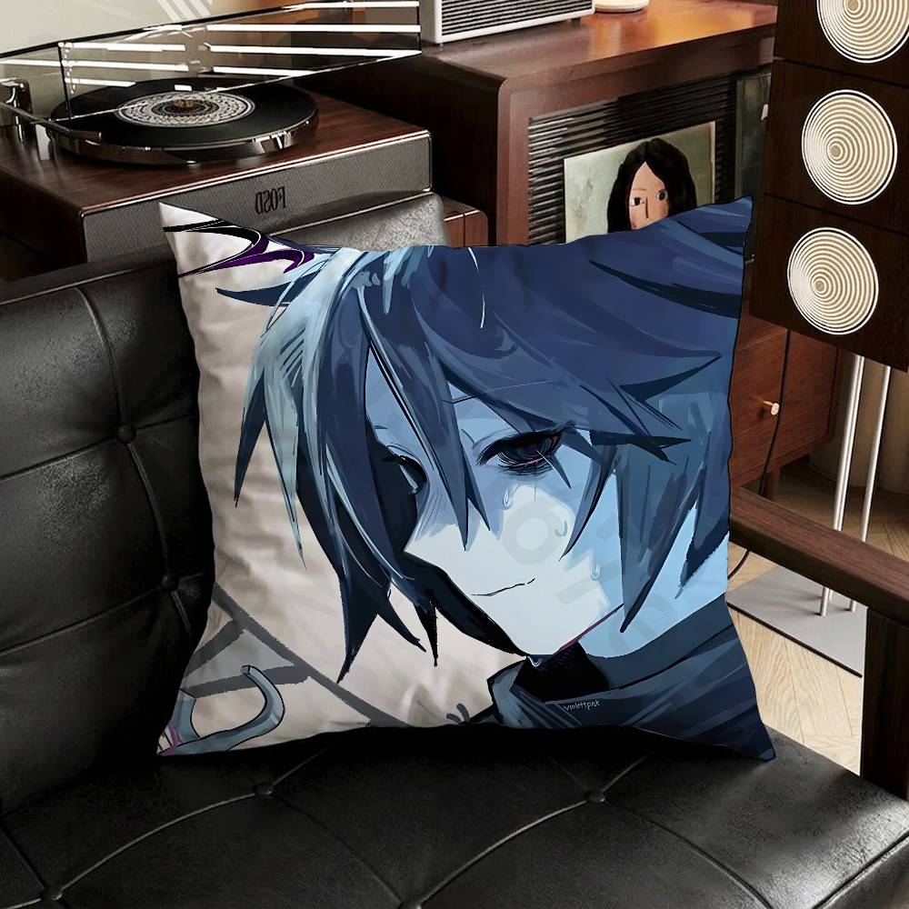TwoTime Forsaken Pillow Case Antidustmite Pillowcase Invisible zipper silky short plush Sofa cushion cover
