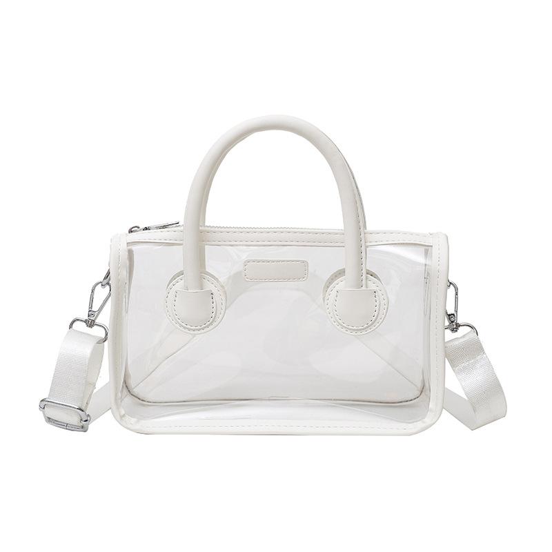 Seaside Play Transparent Bag Women'S Popular Beach Vacation Hand Bag Trend Shoulder Messenger Bag