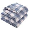 Japanese Throw Blanket For Bed Luxury Gauze Bedspread Summer Cool Towel Quilt Double Cotton Blanket Soft Breathable Plaid Sheet