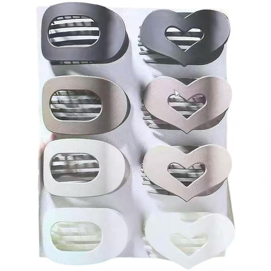 Curved Oval Updo Hair Claw - Temperament Shark Clip