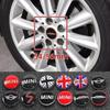 4pcs 54mm 56mm For Mini Cooper One S JCW R53 R55 R56 R57 R60 F55 F56 Car Wheel Center Hub Cap Badge Emblem Sticker