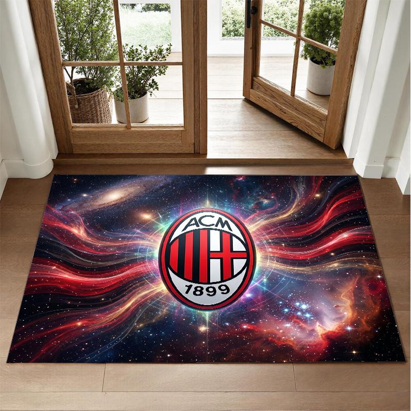 AC Milan Design Crystal Velvet Rug Soft Decorative Mat for Bedroom Entrance