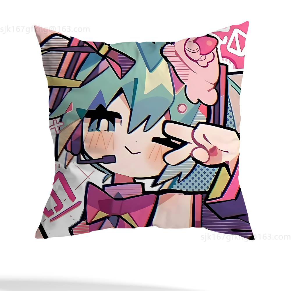 Anime P-PJSK Birthday Cosplay Pillowcase Casual Style Decoration, Suitable for Home Decoration (excluding Pillow Core)