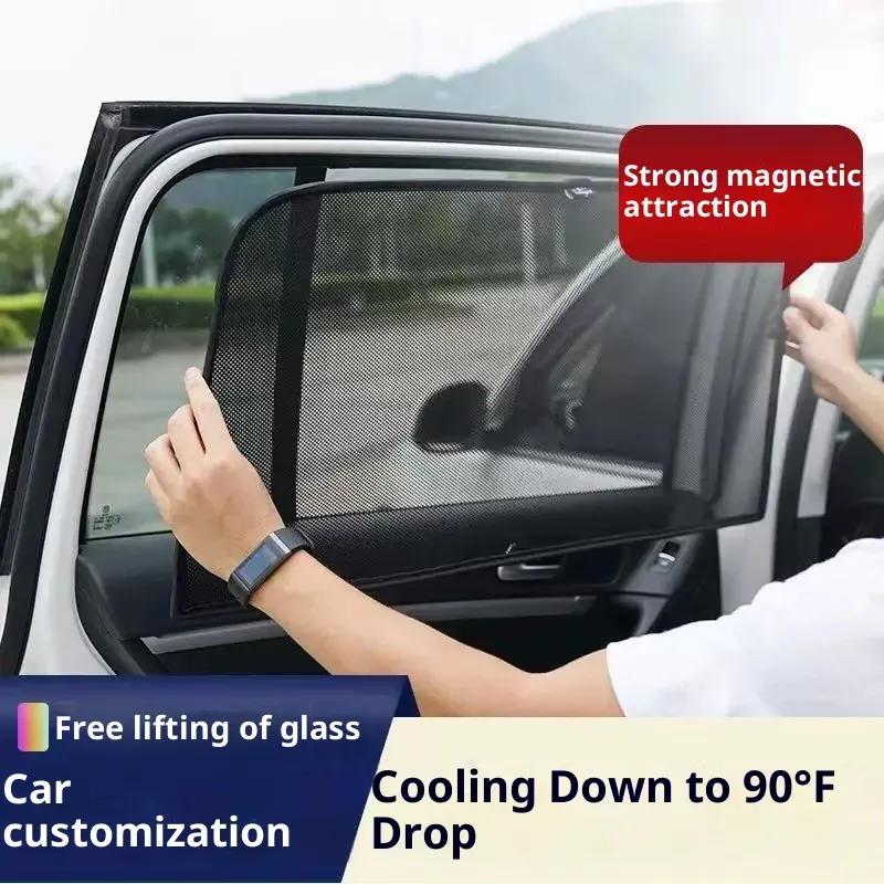 Mesh Sunshades For BMW X1 U11 IX1 2023 2024 2025 2026 Window Magnetic Visor Sun Protection Shade Curtain Cover Auto Accessories