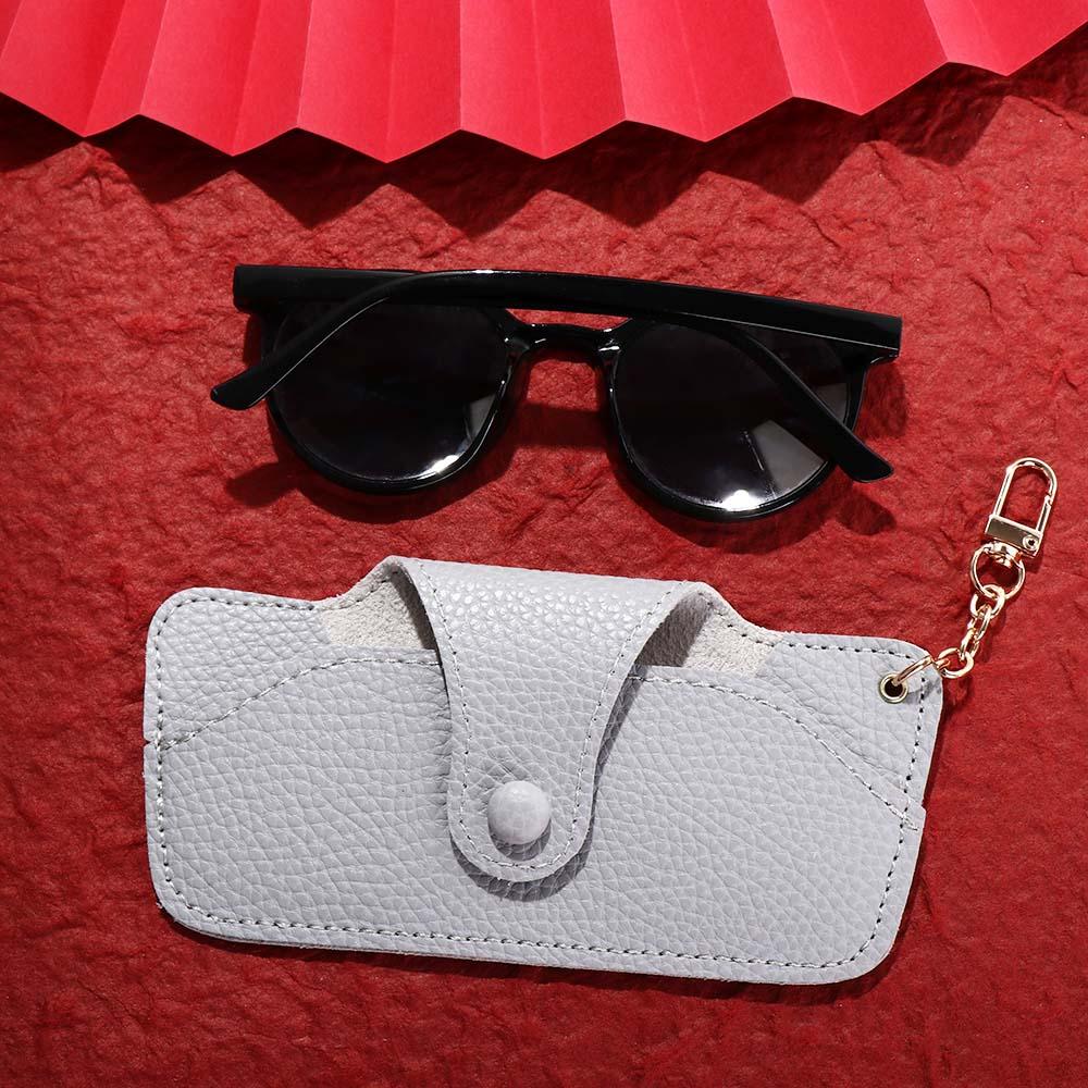 Holder Eyeglasses Protective Box Hanging Sunglasses Bag Leather  Glasses Case Eyewear Holder