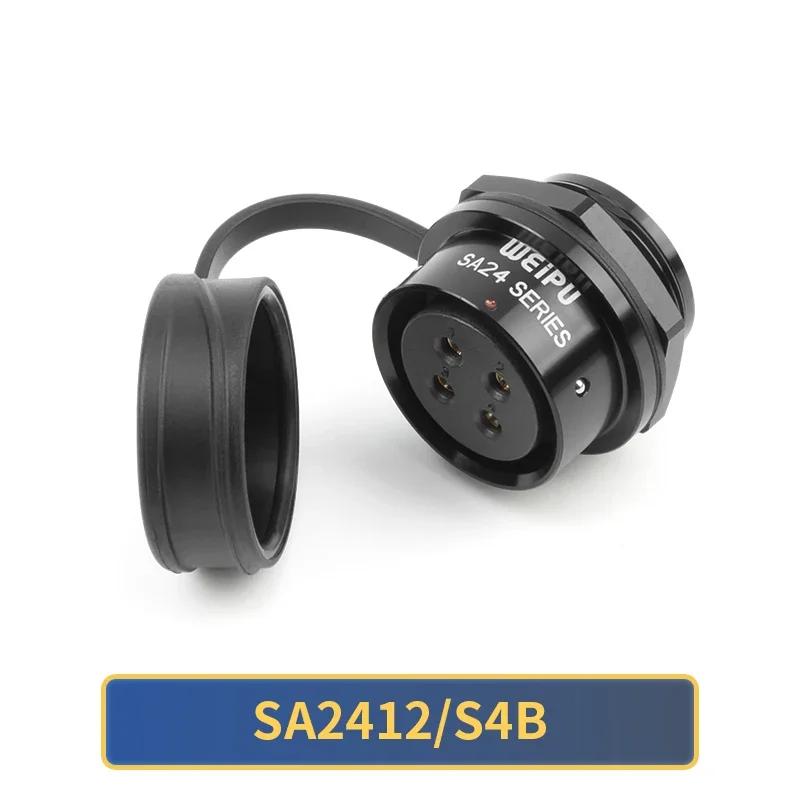 

WEIPU SA2410/P SA2412 IP67 SA24 2 3 4 9 10 12 12B 19 Pin Soldering Waterproof IP67 Quick Power Connector Aviation Plug Socket