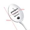 Engraved Stainless Steel Spoon Fathers Day Gifts for Dad Portable Coffee Tea Cooking Utensil