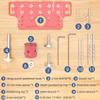 2 In 1 Jig Woodworking Hinge Drilling Locator Door Handle Shelf Pin Drilling Guide Jig Hinged Cabinet Door Hole Puncher