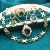 European and American Diamond Zircon  Women's Jewelry Set Earrings Necklace Romantic Accessories Jewelry Fashion High-quality Light Luxury Set