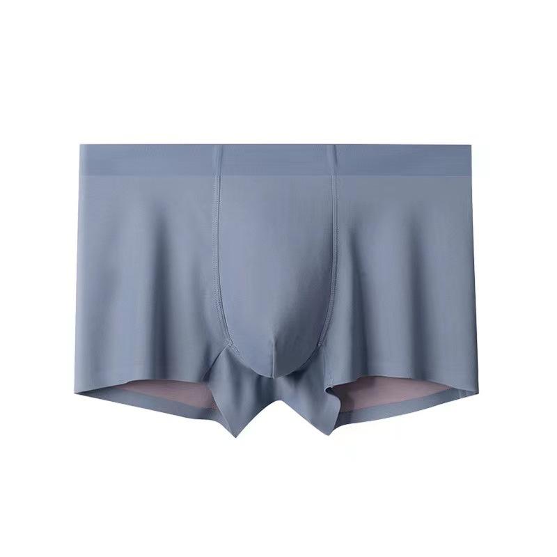 Men Boxer Underwear Elastic Mid-Waist Breathable Comfortable Cutting Shorts Briefs Summer Cooling Shorts