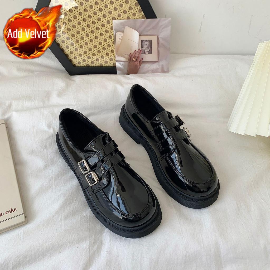 Woman Pumps Cute Low Heel Elegant Kawaii Black Loafers Shoes For Women Social Novelties Korean Style High Quality On Sale A