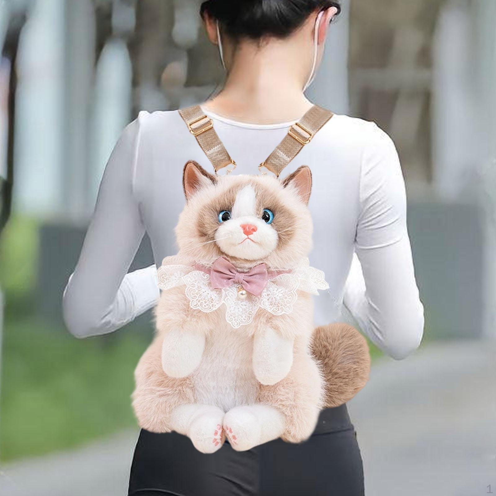 

Back in The Shape of A Ragdoll Cat, Lightweight And Realistic Toy Design. кофейный