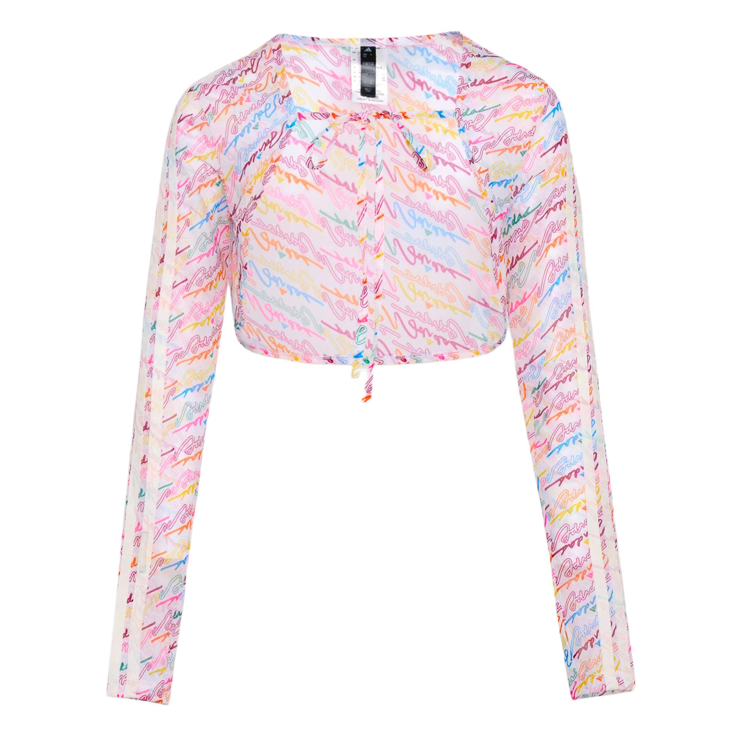 Adidas Dance Shawl Three Stripes Movement Series Short Casual Fitted Long Sleeve Cropped Jacket Women jackets KX8915 XL