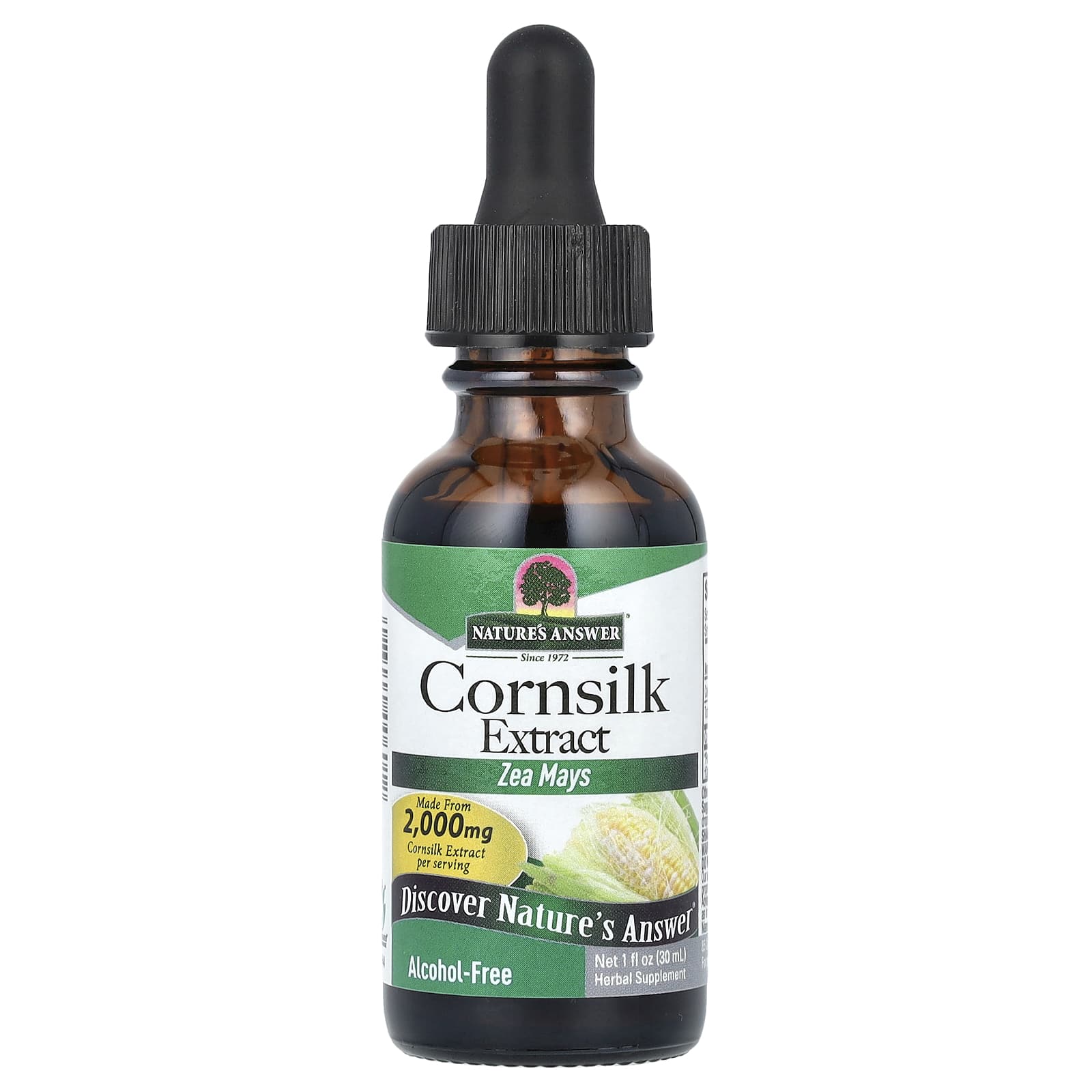 

Nature S Answer, Corn Silk Extract, Alcohol Free, 2,000Mg, 30Ml(1Fl Oz)