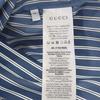 Gucci 814715 46 Long Sleeve Shirt Blue Cotton Mens