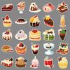 50 Dessert Doodle Personalized Hand-painted Cakes for Kids Decorative Mobile Phone Case Suitcase Stickers Waterproof