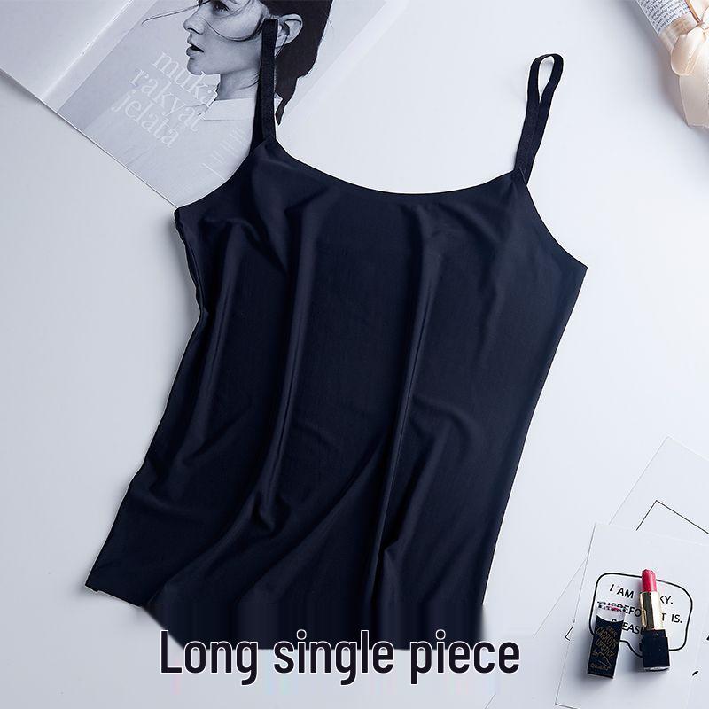 Ice Silk Strapless Backless Camisole - Korean Style Student Top