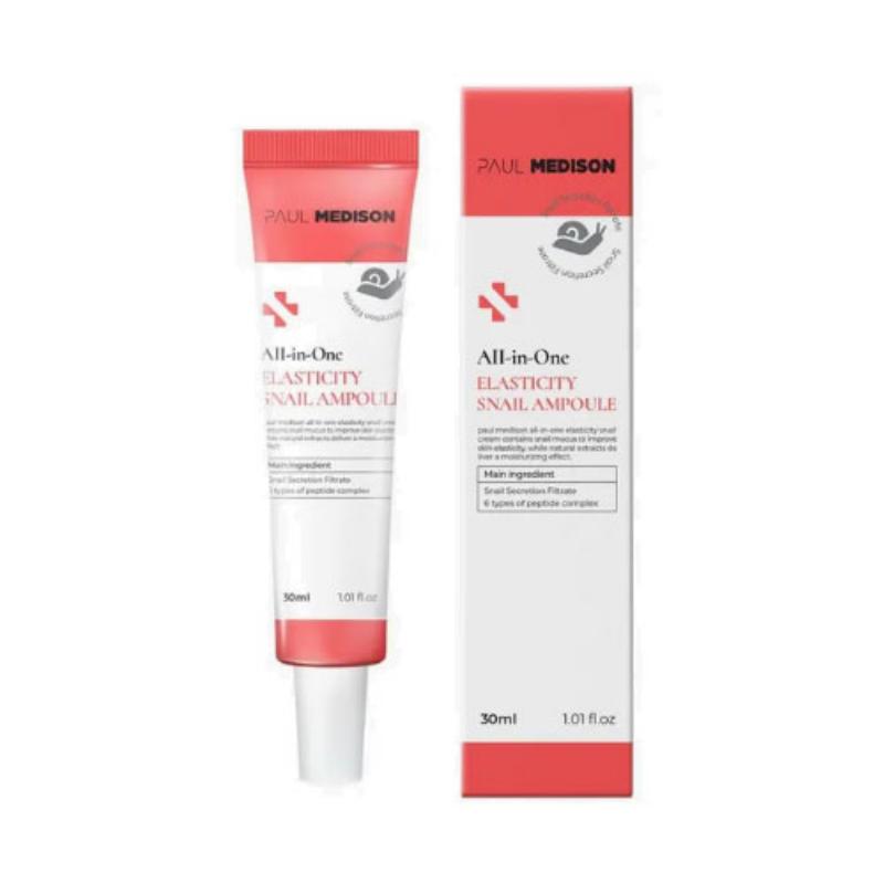 Paul Medison All in One Elasticity Snail Ampoule 30ml (2 Options)