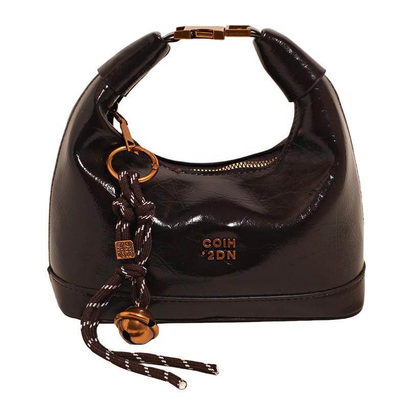 Pu Waterfall Shaped Handbag With Zipper Closure For Casual Daily Wear