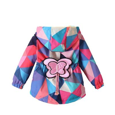 Primavera Estate Autunno Ragazze Moda Sottile Fiore Giacca Con Cappuccio Bambino Bambini Bambini Dolce Cappotto