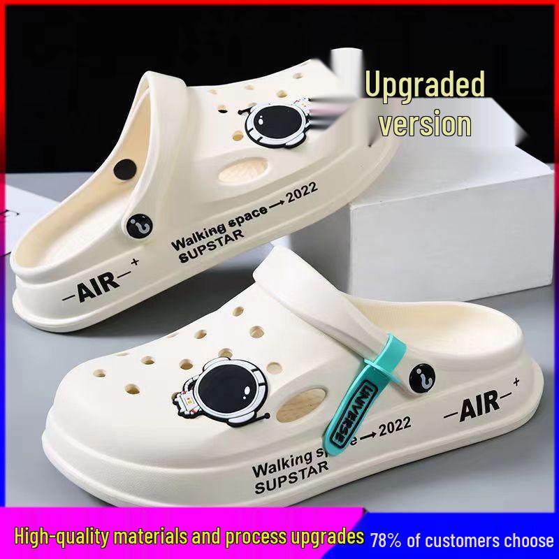 Herren Sommer Atmungsaktiv Dicksohlige Rutschfeste Lässige Strandsandalen