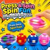 3D Printed Fingertip Press-To-Spin Fidget Ballone Click Deform Fidget Spinner Ball, Smooth Rotating Stress Relief Sensory In