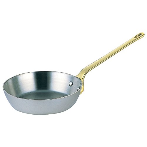 

Wadasuke SW Petit Frying Pan, 10cm, 18-8 Stainless Steel with Brass Handle, Japan, PPT12010