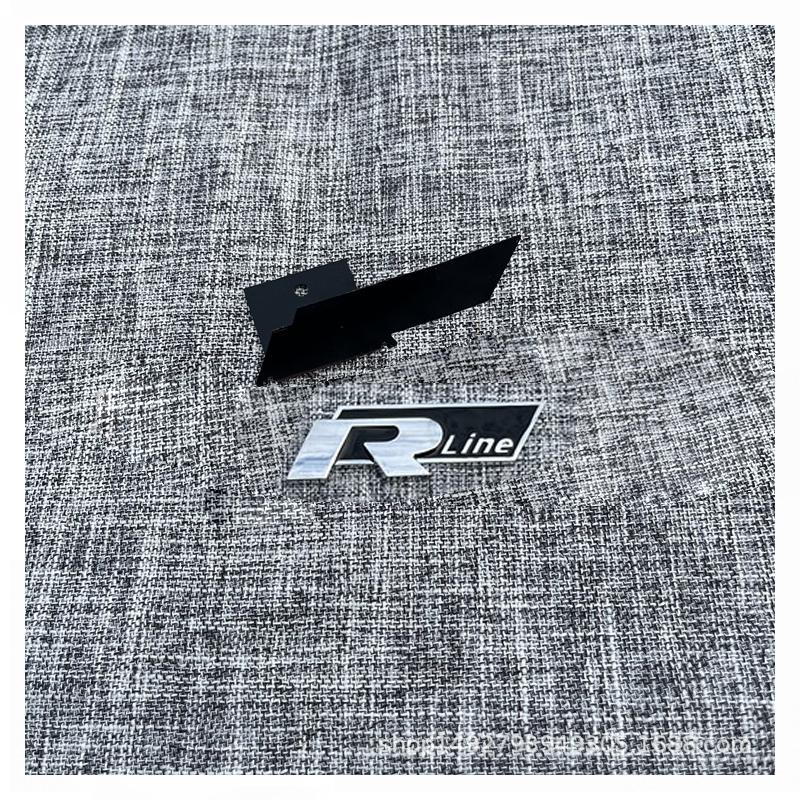 BPI1 2025 Hot R Rline Metal Car Front Grill Trunk Sticker Accessories For Volkswagen VW GTI Polo Golf MK8 Lamando Passat Magotan Tigu Ly2