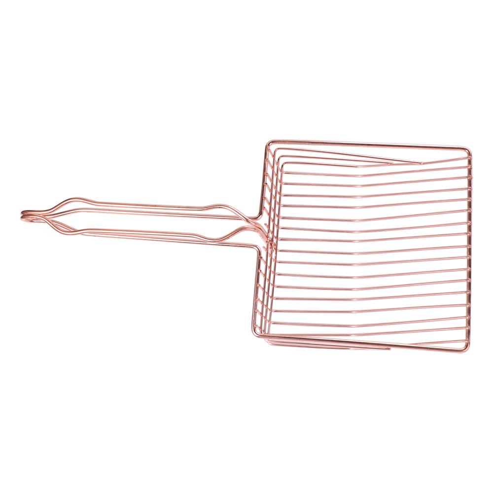 Metal Cat Litter Shovel Long Handle Waste Poop Cleaner Cat Litter Scoop  For Cats Kitten