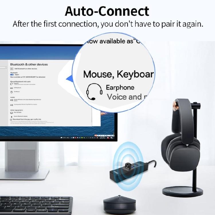 Universal Bluetooth-compatible Receiver & Transmitter For PC And Laptop Supports 7 Devices Connection