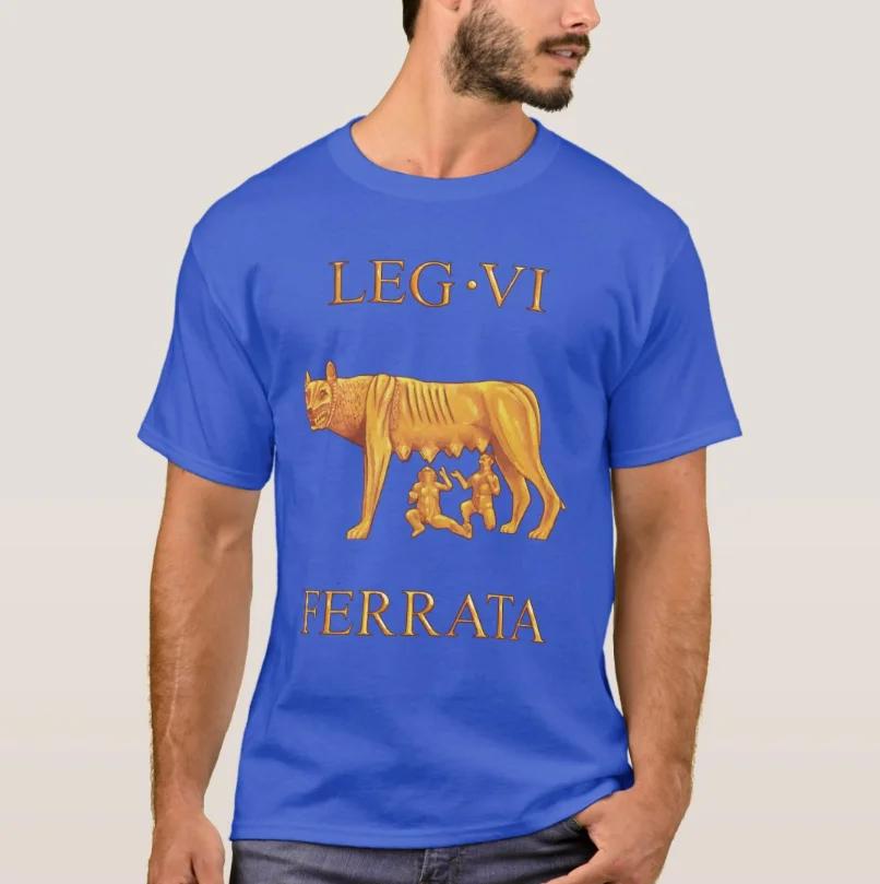 Roman Legion SPQR Legion VI Ferrata ironclad TShirt 100 Cotton ONeck Summer Short Sleeve Casual Mens Tshirt Size S3XL