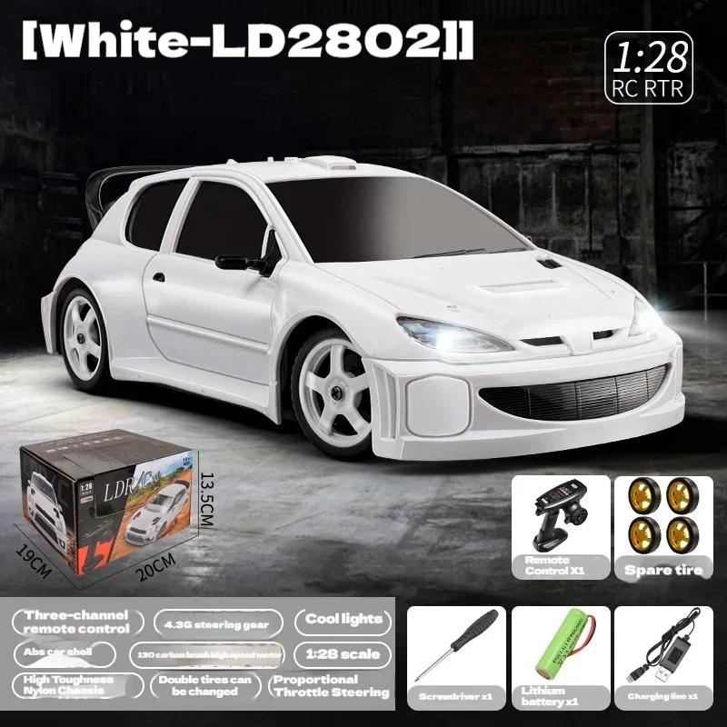 

LDRC LD2801 LD2802 LD2803 LD2804 1/28 4WD RC Drift Car Model Proportional Steering LED Headlights 2.4G Toys Gift For Kids