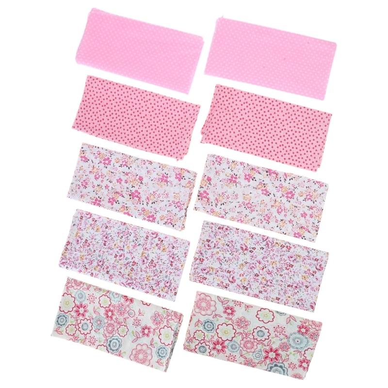 Flower Printing Handkerchief 10PCS Pocket Hankie Towel Sweat Wiping Cloth Kerchief for Adult Unisex Gifts Packing Cloth