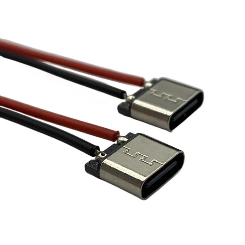 

TYPE-C Female 2P Клеевой инъекционный USB-порт для зарядки настольной лампы и электромобиля