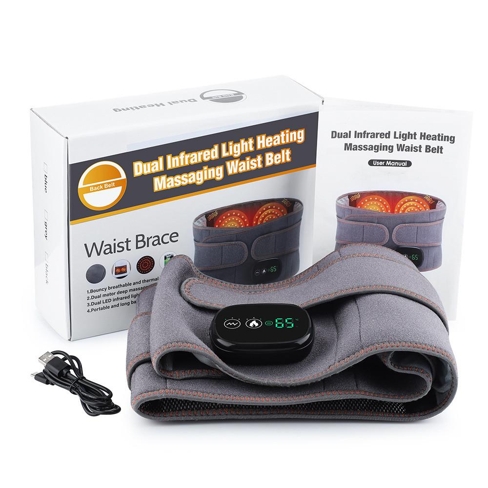 Intelligent Electric Heating Waist Protection Belt Portable Red Light Heating Massage Belt Hot Compress Waist Massager