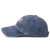Washed Cotton Distressed USA Letter Baseball Cap
